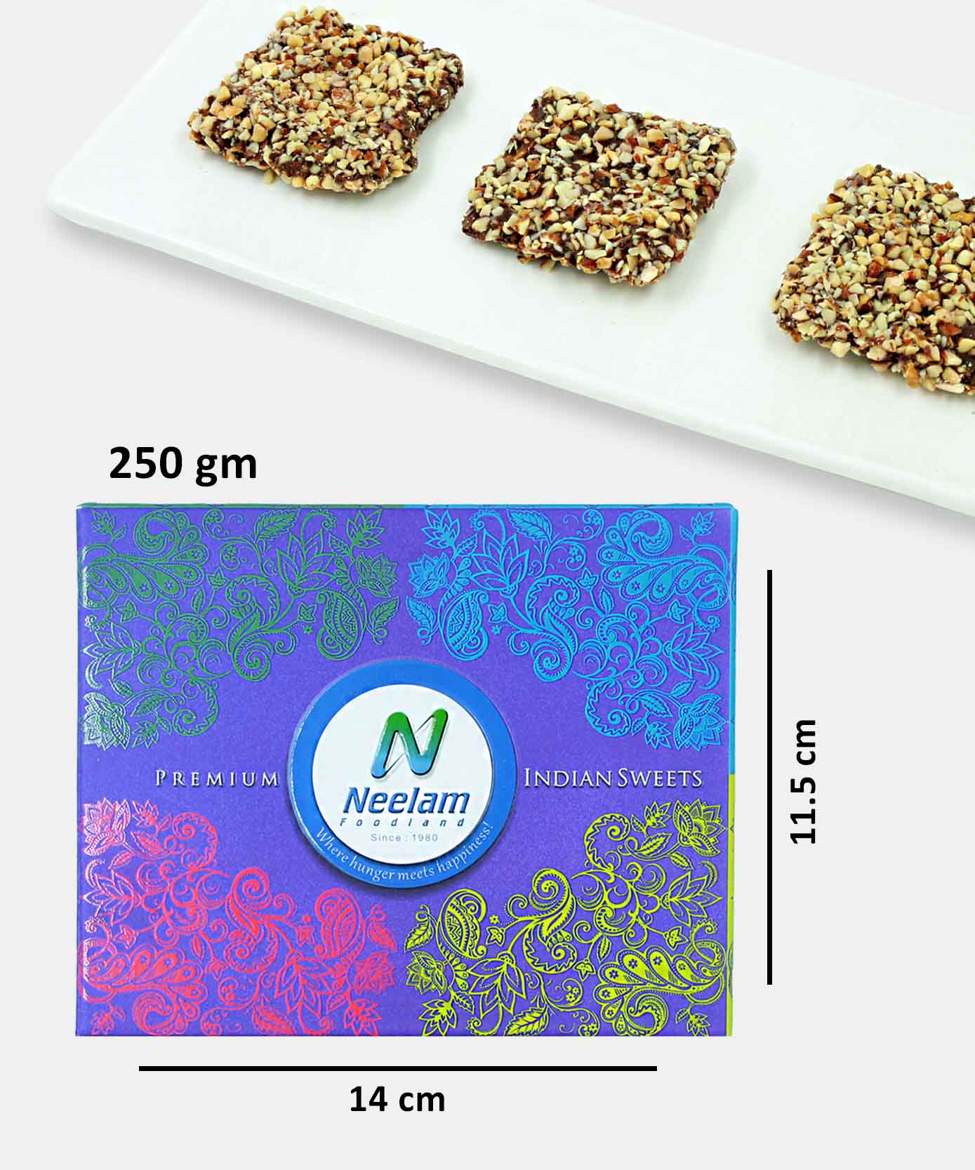 Almond Praline Caramel 250 Gm In Dark Chocolate Sweet - Image 3