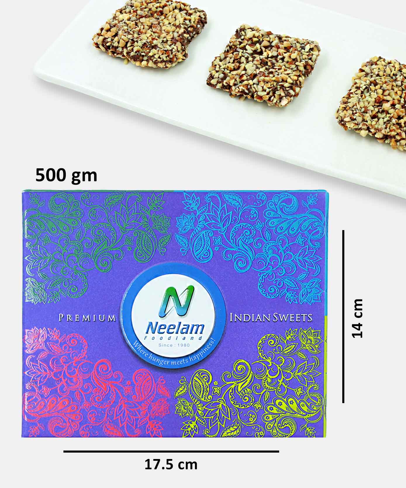 Almond Praline Caramel 500 Gm In Dark Chocolate Sweet - Image 3