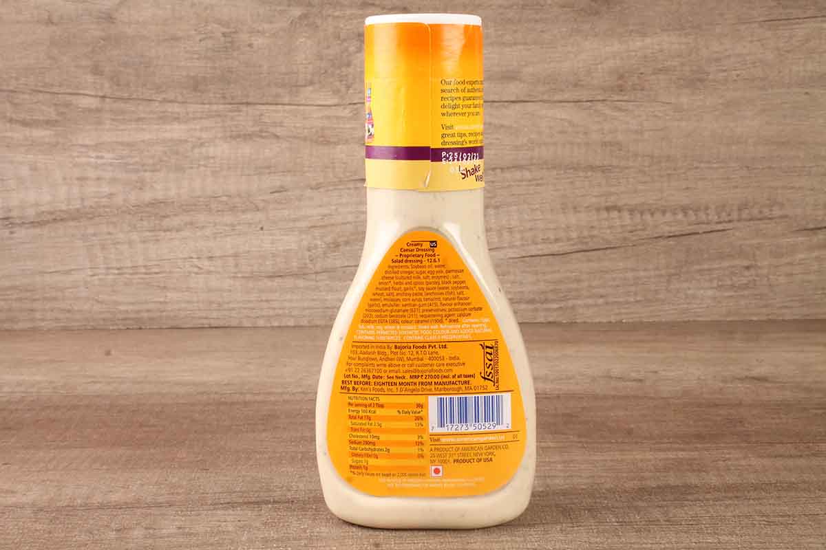 American Garden Creamy Caesar Dressing & Dip 267 Ml - Image 2