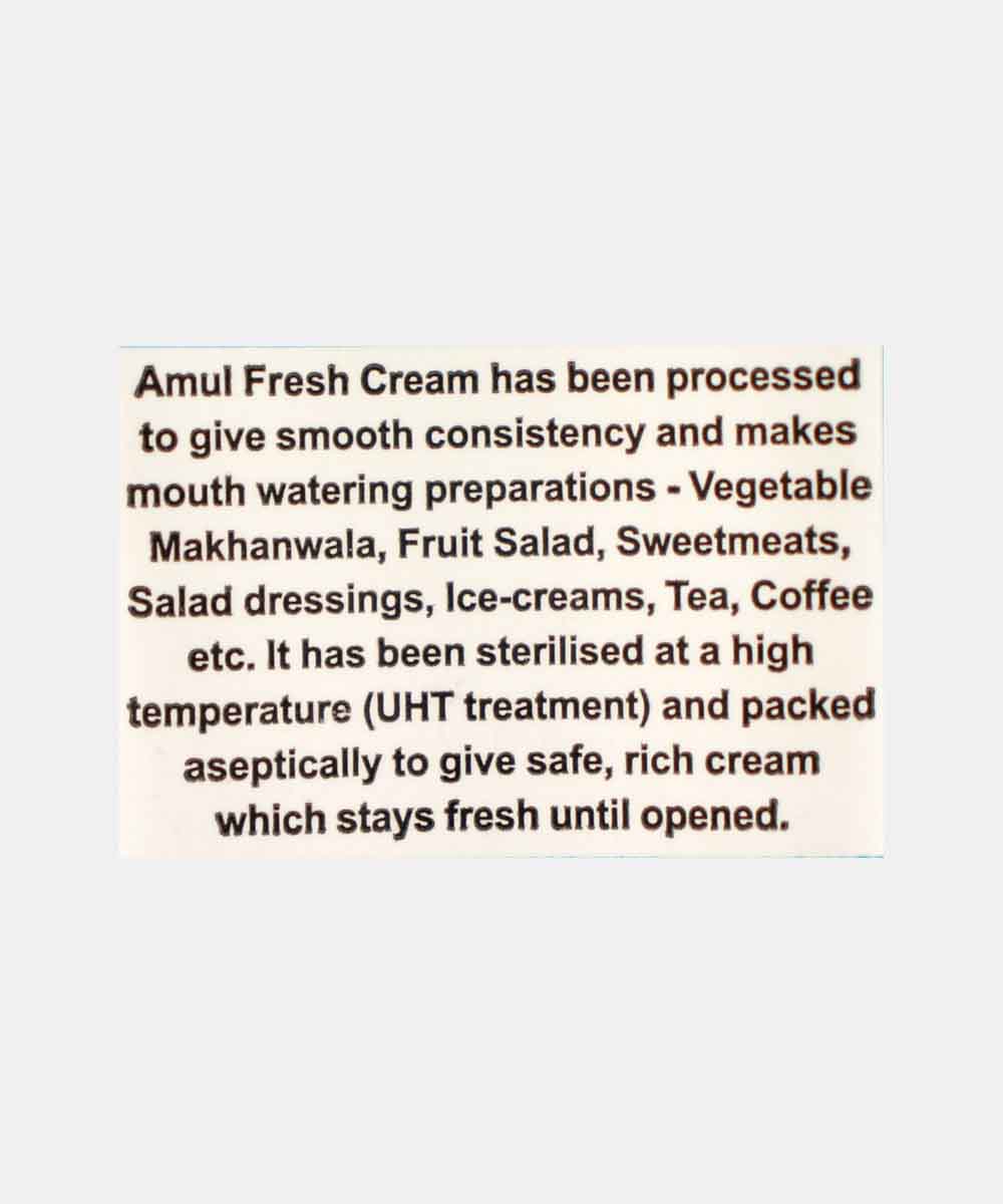 Amul Fresh Cream 250 Ml - Image 4