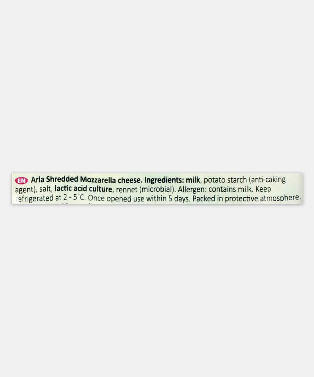 Arla Naturally Mozzarella Cheese Shredded 175 Gm - Image 4