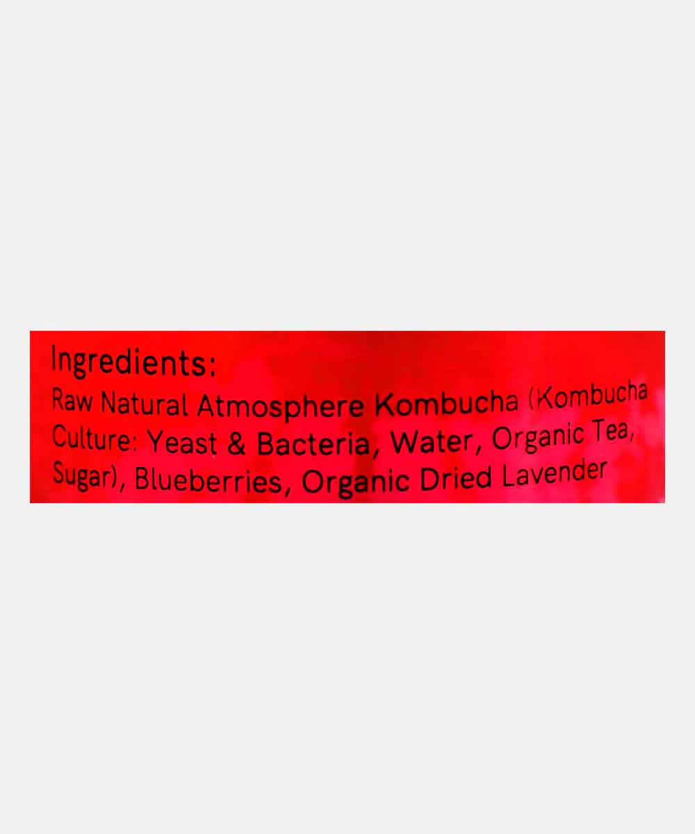 Atmosphere Sparkling Probiotic Blueberry & Lavender Kombucha Tea 210 Ml - Image 4