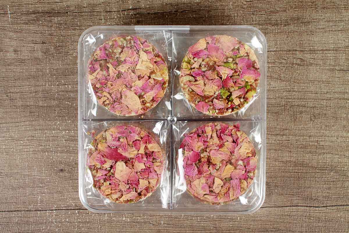 Badam Pista Rose Petals Coin Chikki 150 Gm - Image 3