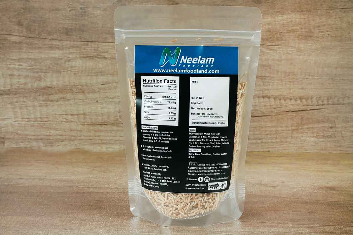 Bajra Millet Rice 250 Gm - Image 2