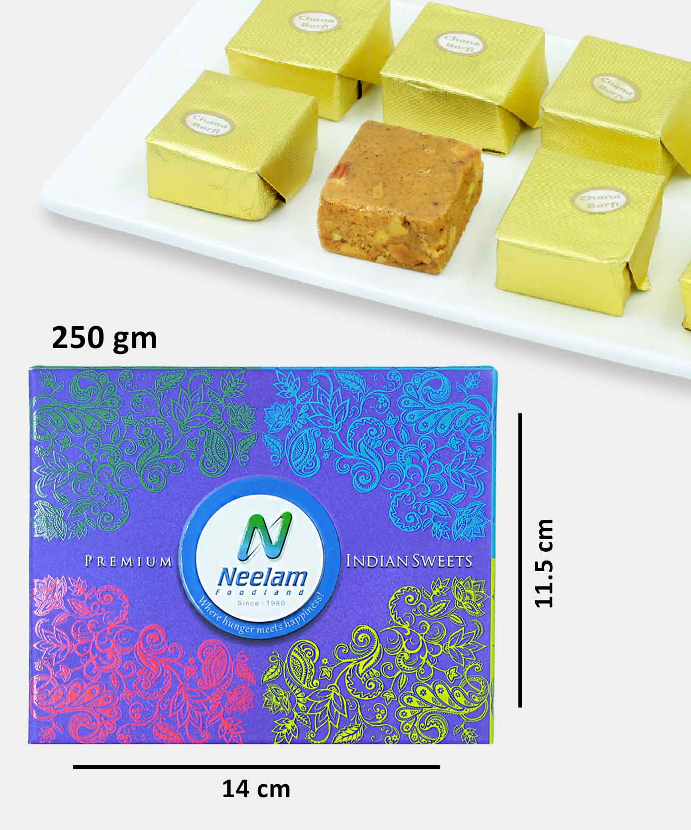 Besan Barfi Sweet 250 Gm - Image 3
