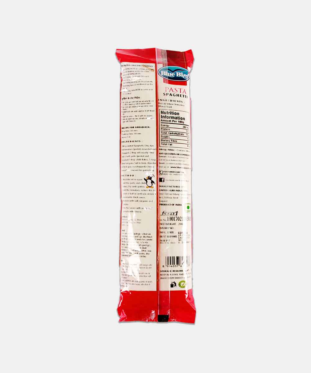 Blue Bird Spaghetti Pasta 200 Gm - Image 2