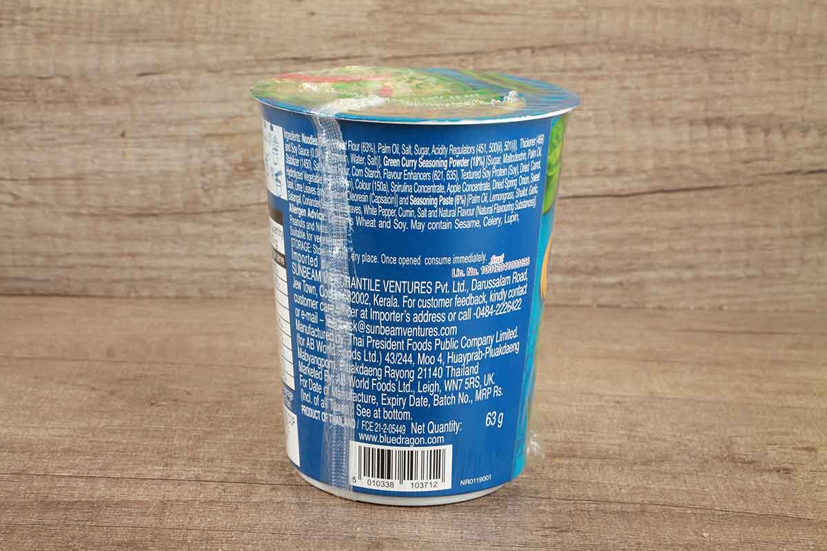 Blue Dragon Thai Green Curry Noodle 63 Gm - Image 2