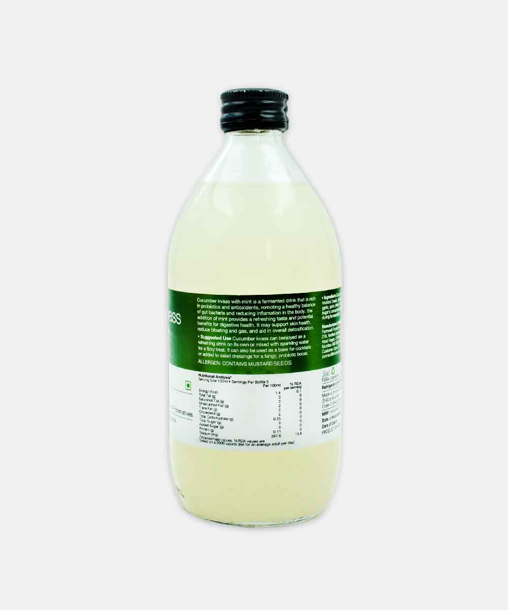 Bombucha Cucumber Kvass Fermented Tonic Drink 500 Ml - Image 2