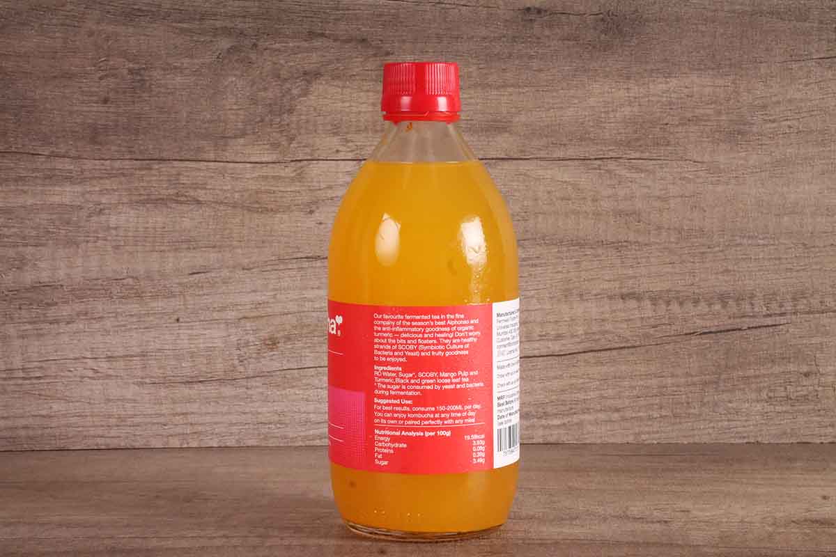 Bombucha Mango Turmeric Tea 500 Ml - Image 2
