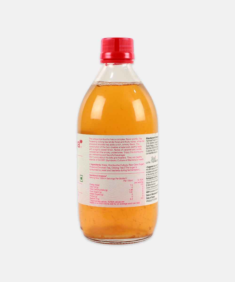 Bombucha Smoky Oolong Probiotic Sparkling Fermented Tea 500 Ml - Image 2