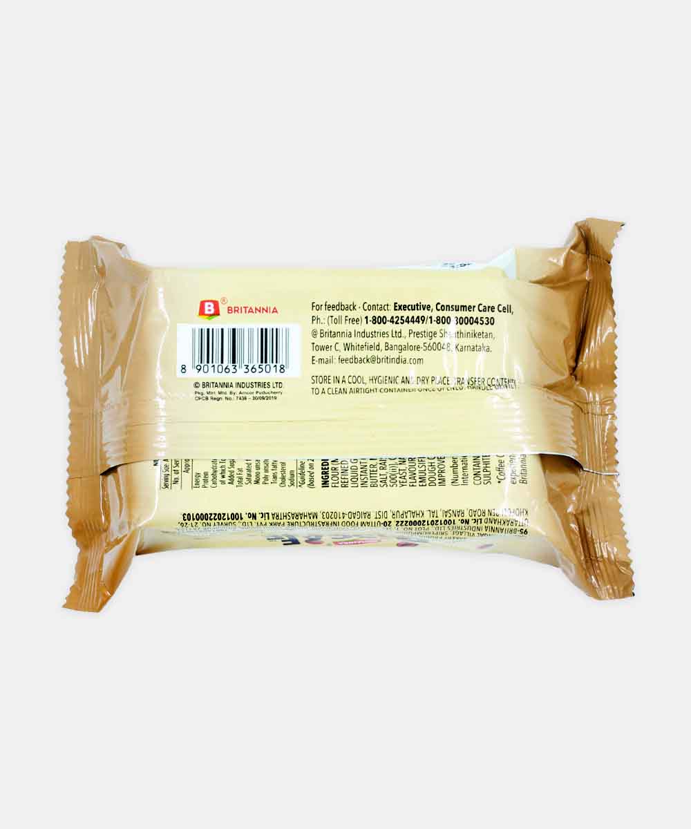 Britannia Biscafe Super Thin Coffee Cracker 100 Gm - Image 2