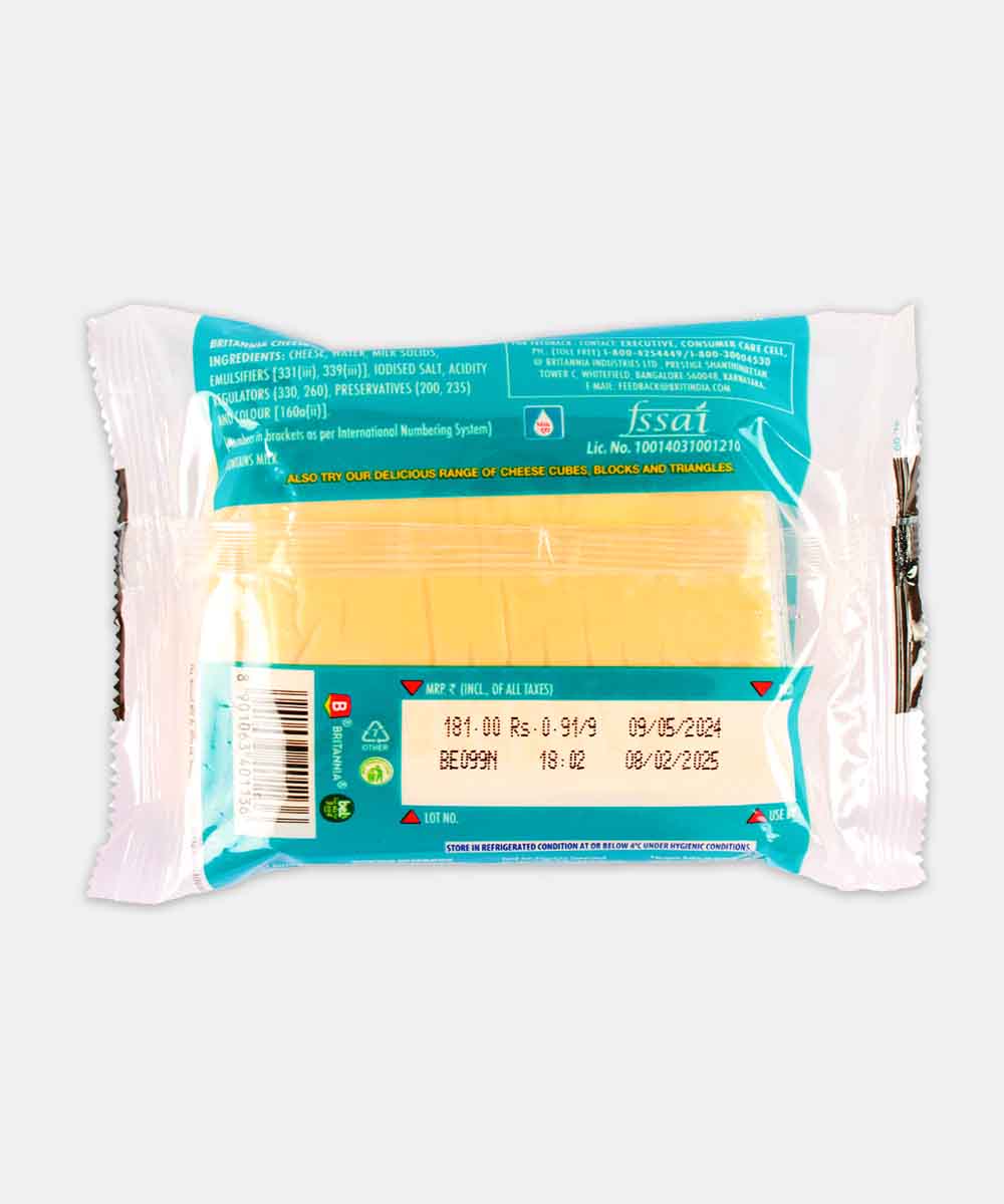 BRITANNIA CHEESE SLICES 180 GM - Image 2