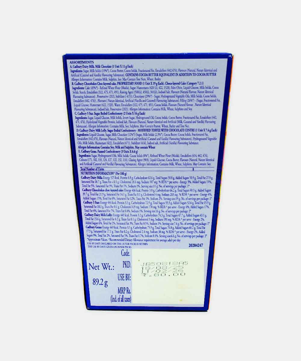 Cadbury Assorted Celebrations 89.2 Gm - Image 2