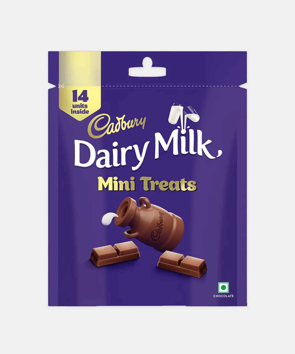 Cadbury Dairy Milk Minis Treats Chocolate 14 Units 127.9 Gm