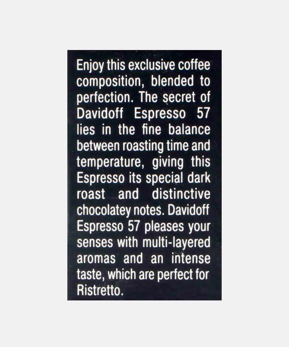 Davidoff Espresso 57 Ristretto Dark & Chocolatey Coffee Capsules 55 Gm - Image 3