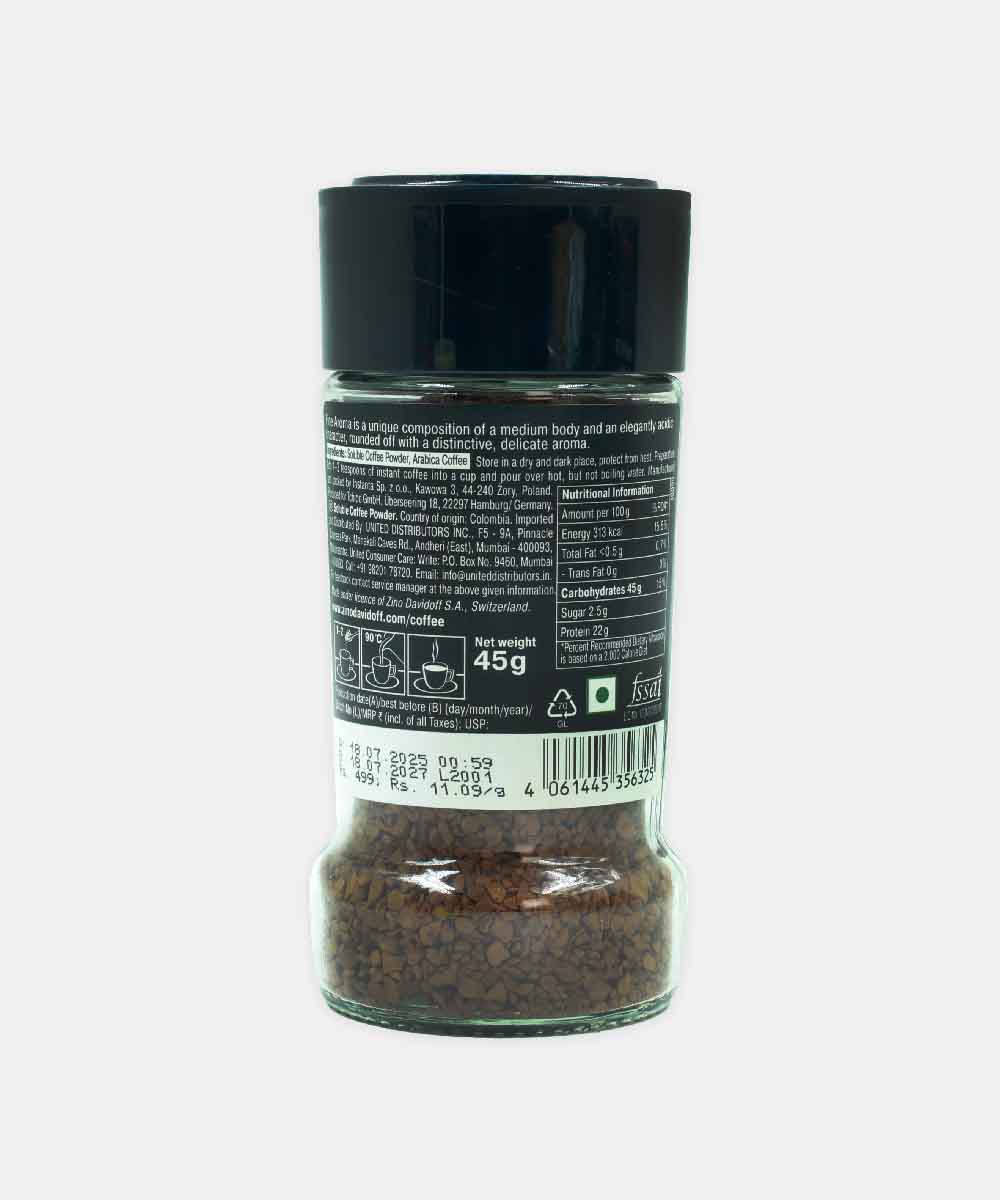 Davidoff Fine Aroma Elegant And Fragrant Instant Coffee 45 Gm - Image 2