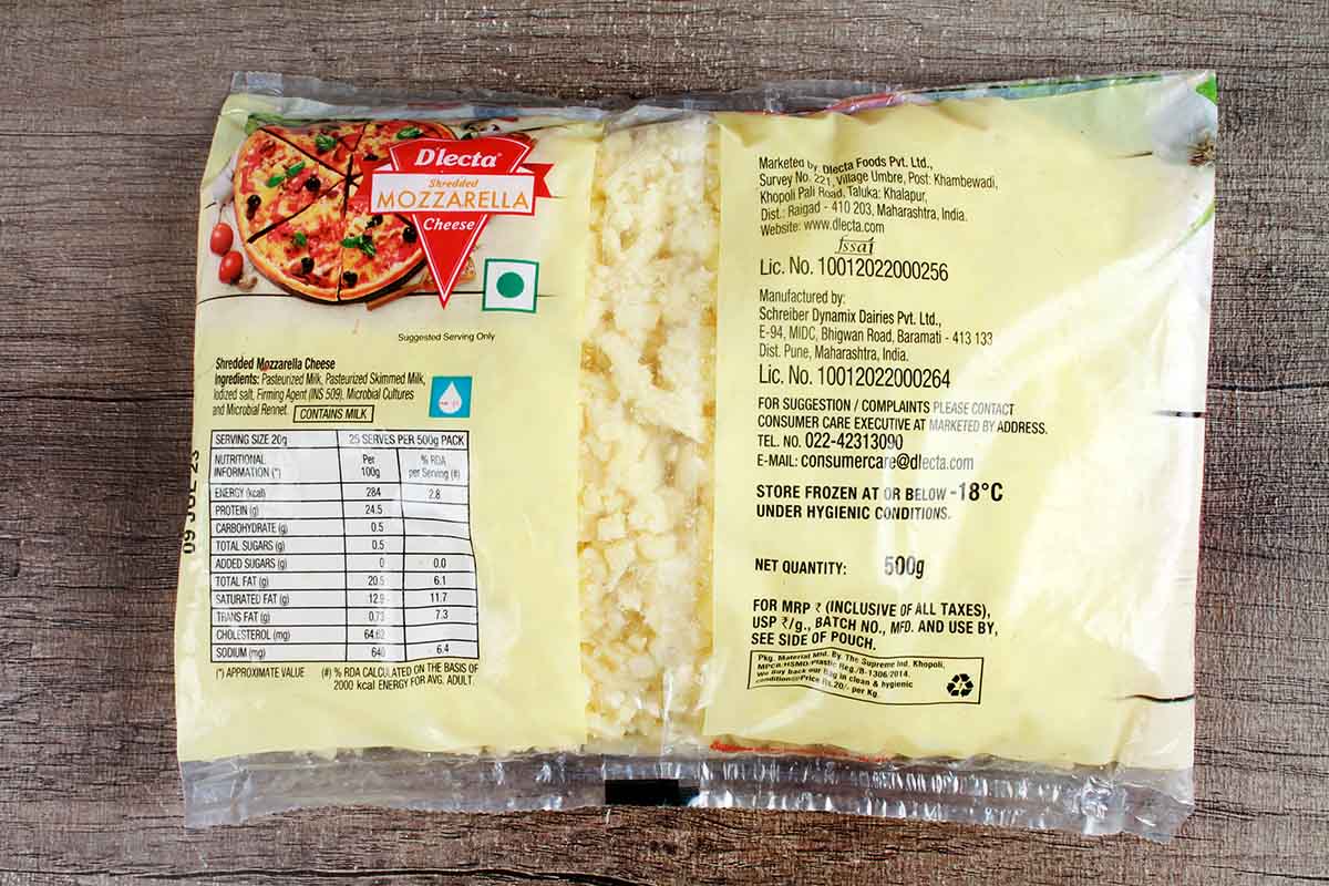Dlecta Shredded Mozzarella Cheese 500 Gm - Image 2