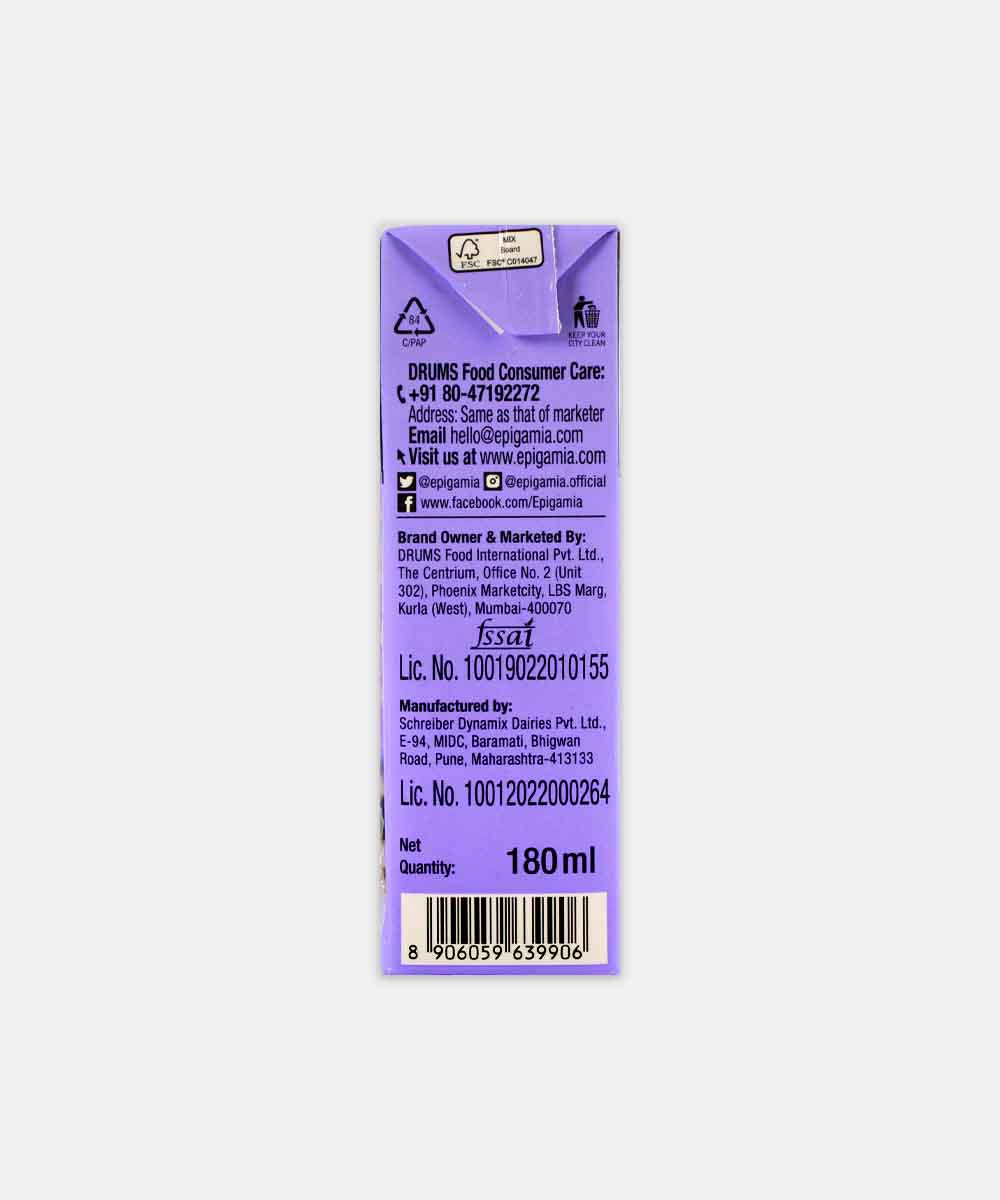 Epigamia Vanilla Milkshake 180 Ml - Image 2