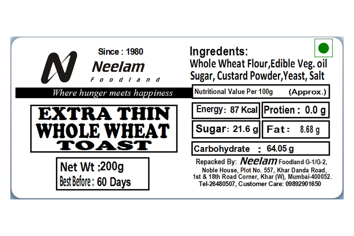 Extra Thin Whole Wheat Toast 200 Gm - Image 4