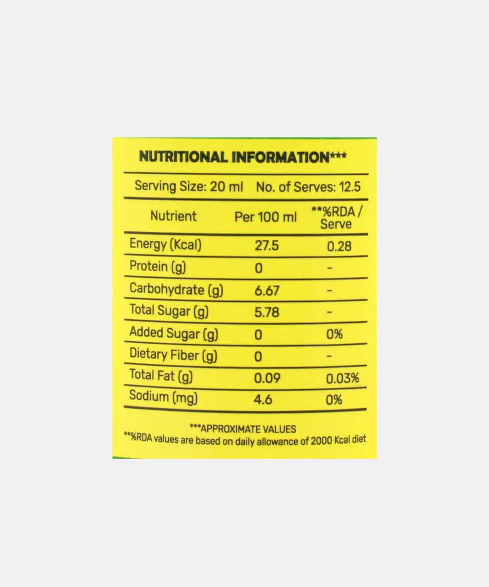 Flaveo Lemon Juice 250 Ml - Image 3