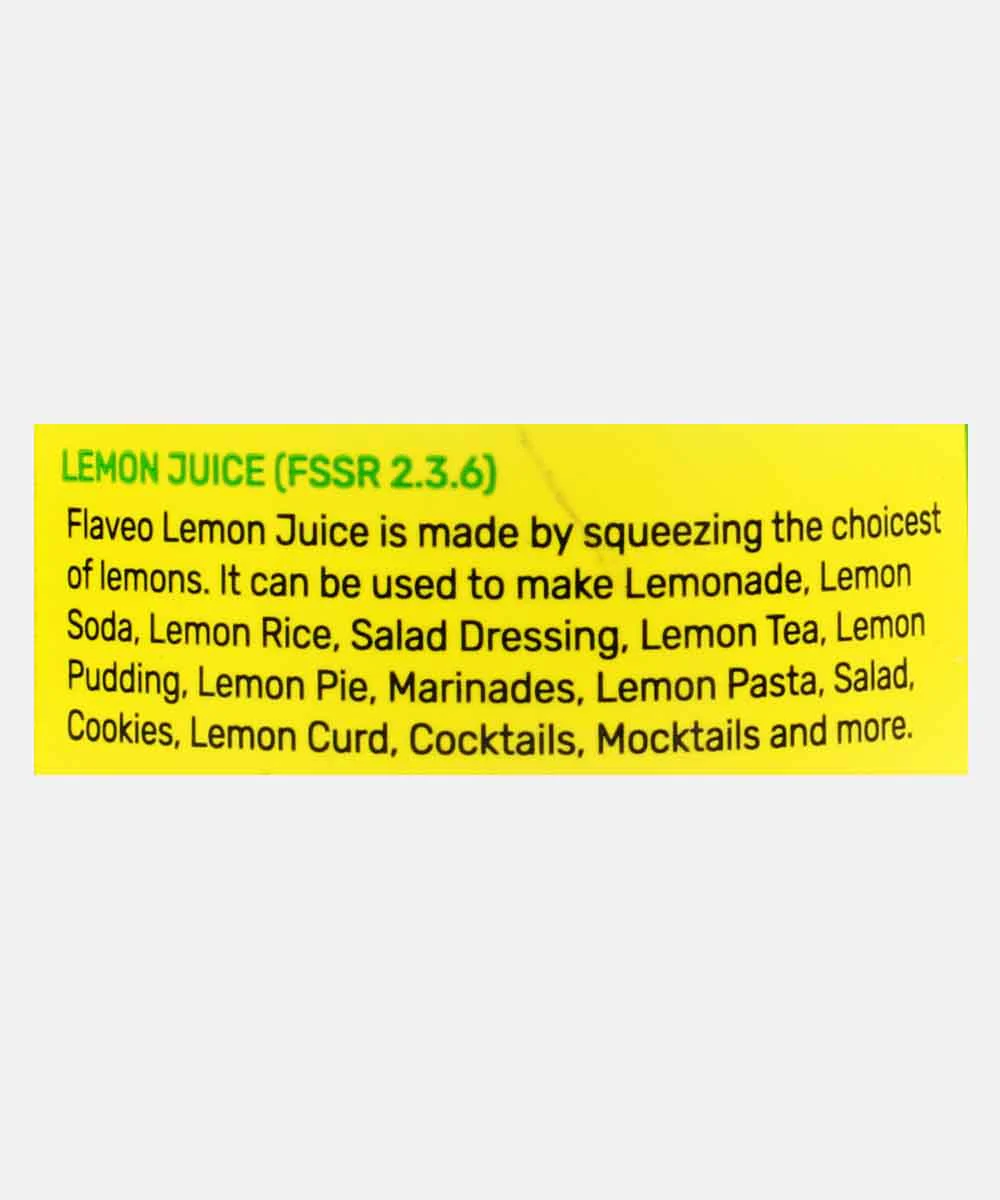 Flaveo Lemon Juice 250 Ml - Image 4