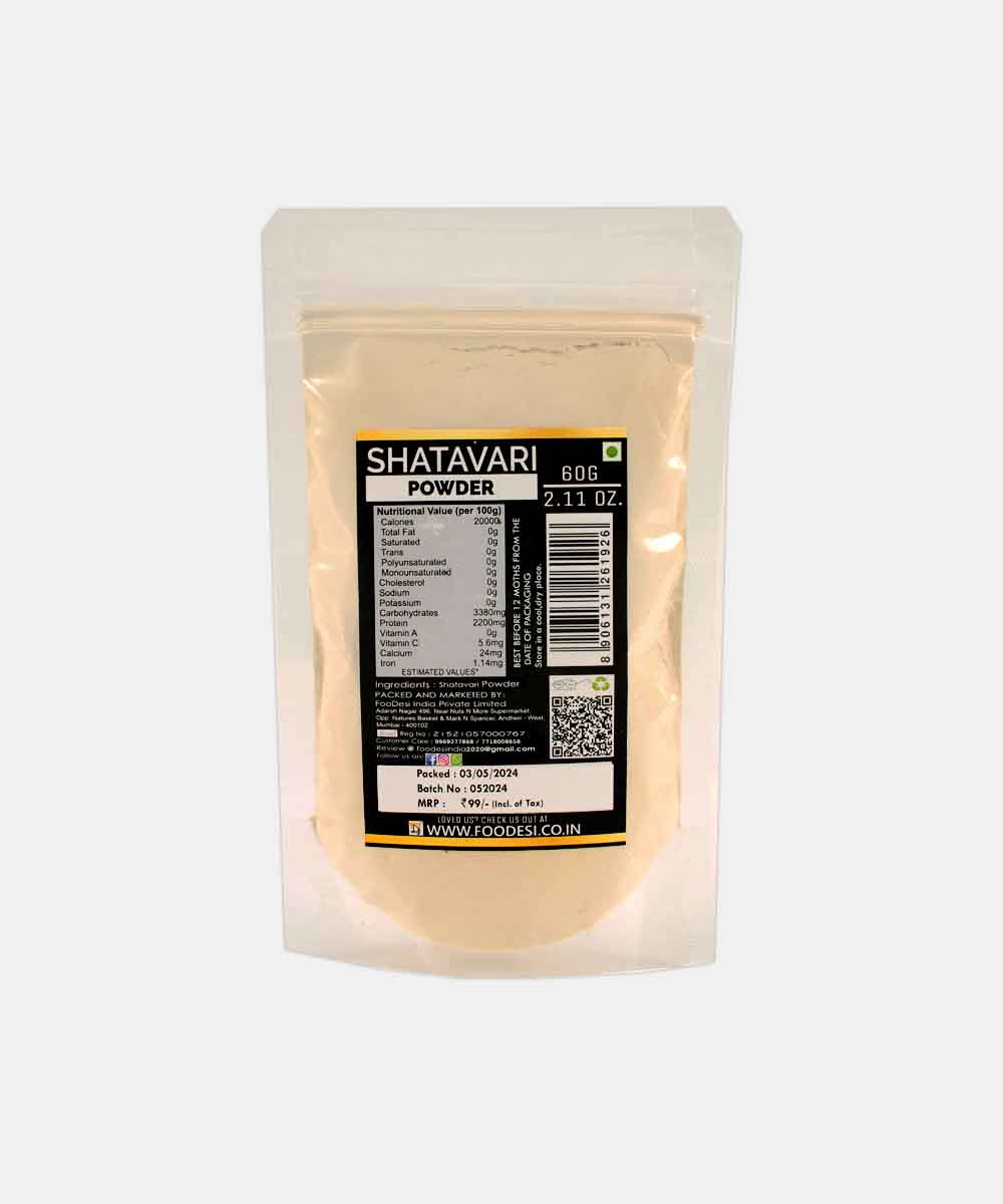 Foodesi Shatavari Powder 60 Gm - Image 2