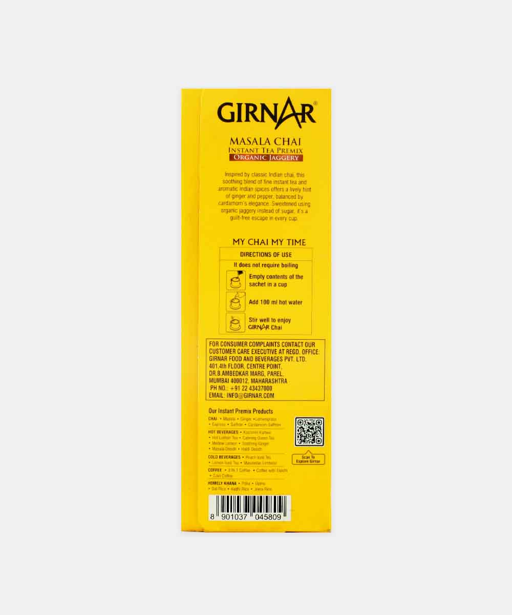 Girnar Masala Premix Organic Jaggery Chai 140 Gm - Image 2