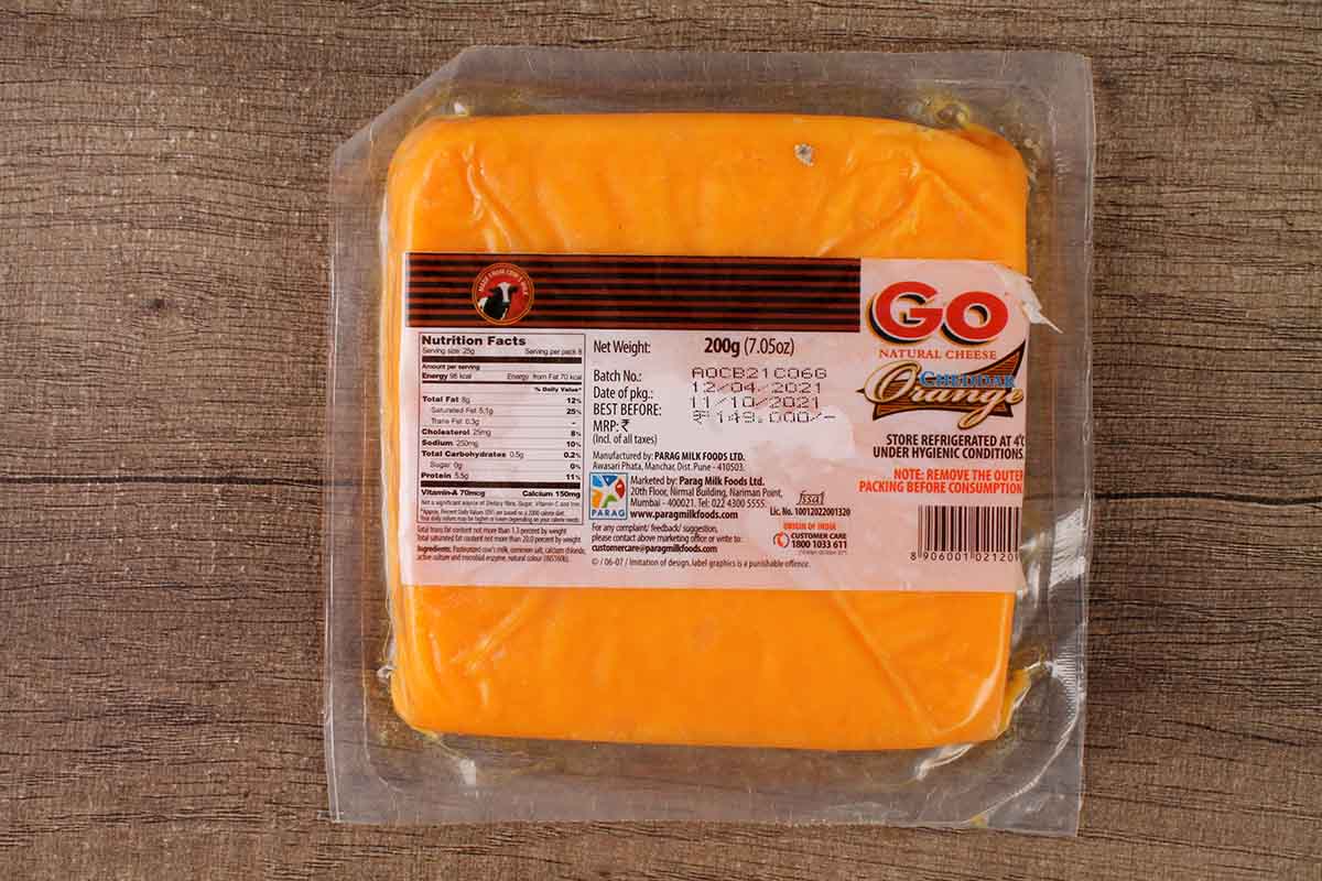 Go Cheddar Orange Cheese 200 Gm - Image 2