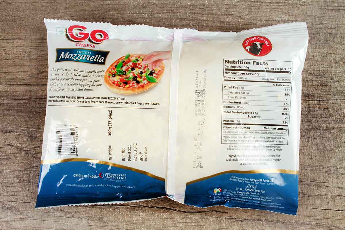 Go Cheese Mozzarella Diced 500 Gm - Image 2
