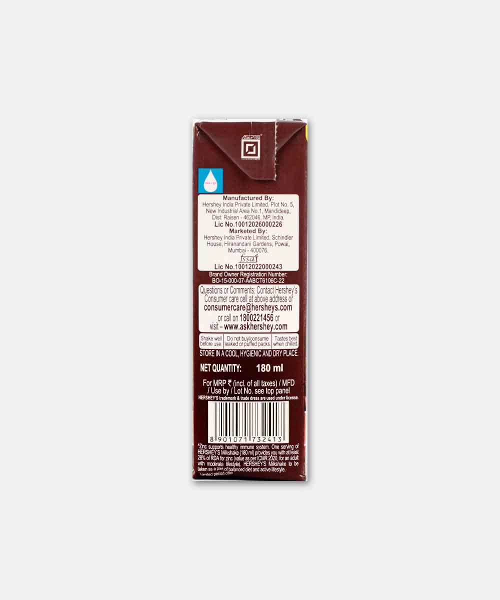 Hersheys Milk Shake Chocolate 180 Ml - Image 2