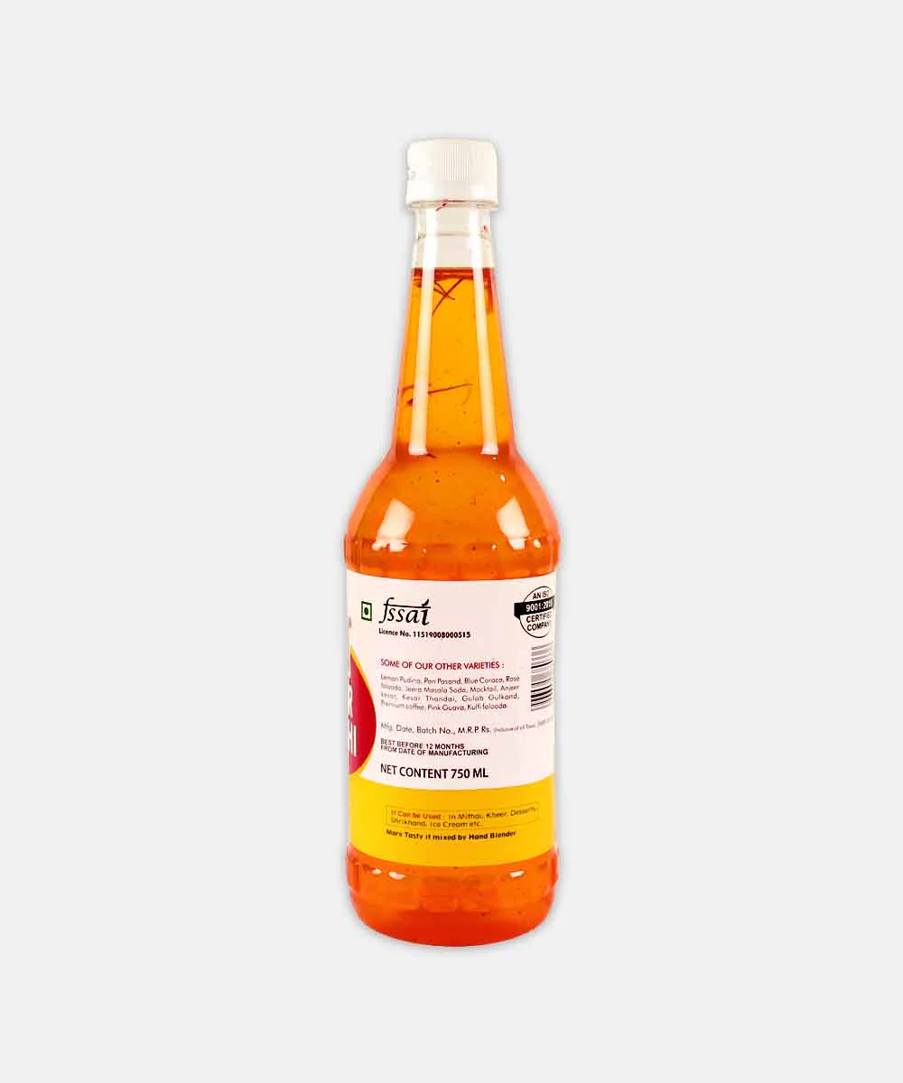 Home Made Kesar Elaichi Syrup 750 Ml - Image 2