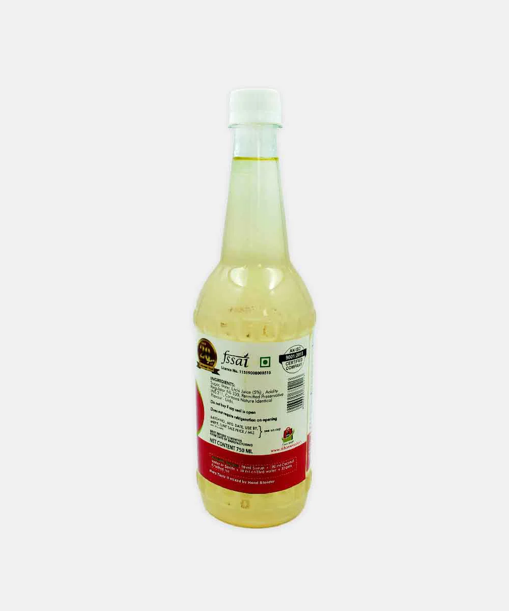 Home Made Litchi Squash 750 Ml - Image 2