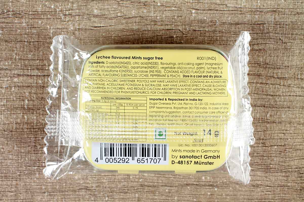 Impact Mints Sugar Free Lychee Mints 14 Gm - Image 2