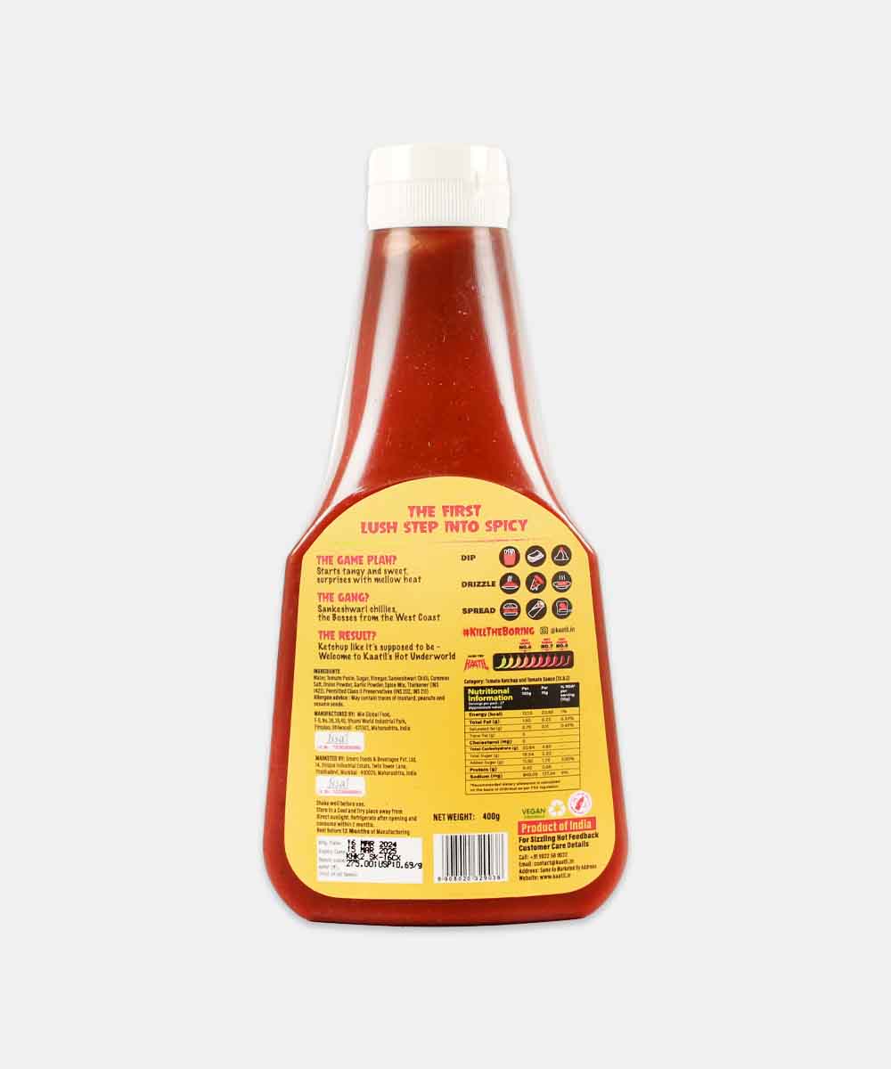 Kaatill Heat Sankeshwari Hot Ketchup No.2 400 Gm - Image 2