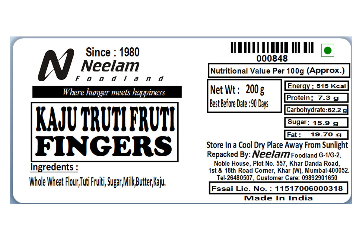 Kaju Tutti Frutti Fingers Biscuits 200 Gm - Image 4