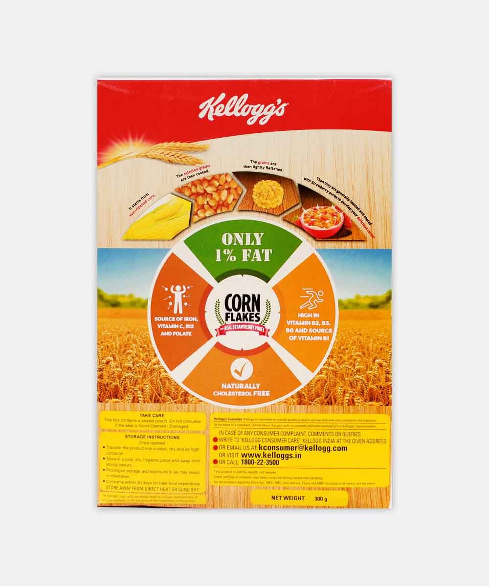 Kelloggs Corn Flakes Real Strawberry 300 Gm - Image 2