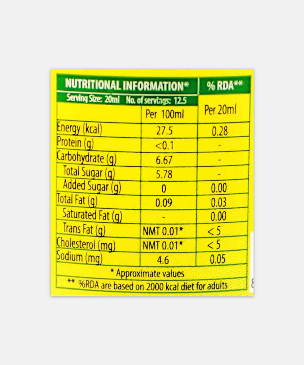 Keya Lemon Juice 250 Ml - Image 3