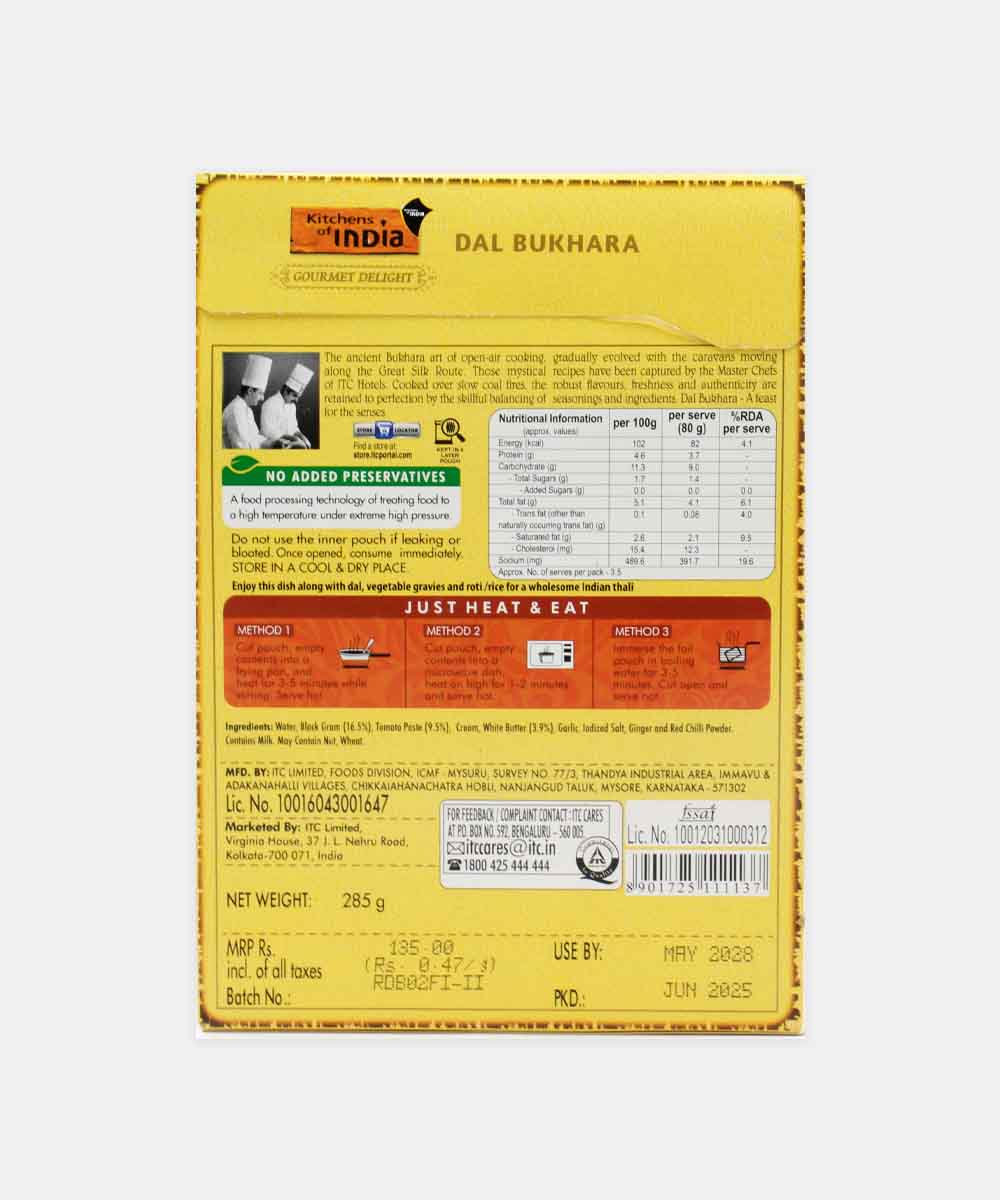 Kitchens Of India Dal Bukhara Heat & Eat 285G - Image 2