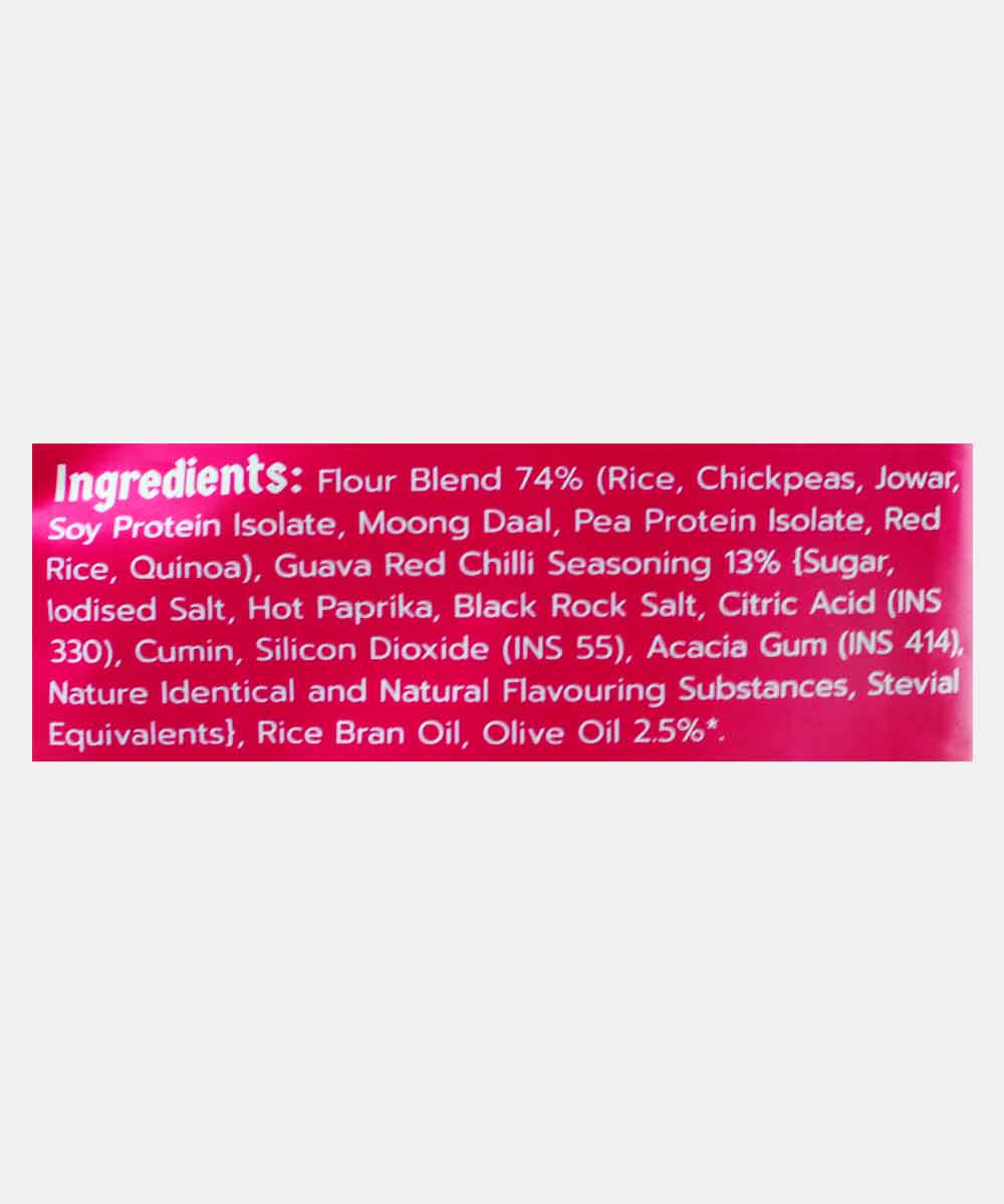 Klaw Supergrain Puffs Spicy Guava Flavour | Made With Olive Oil | Baked | 9G Protein In 50G Packet - Image 4