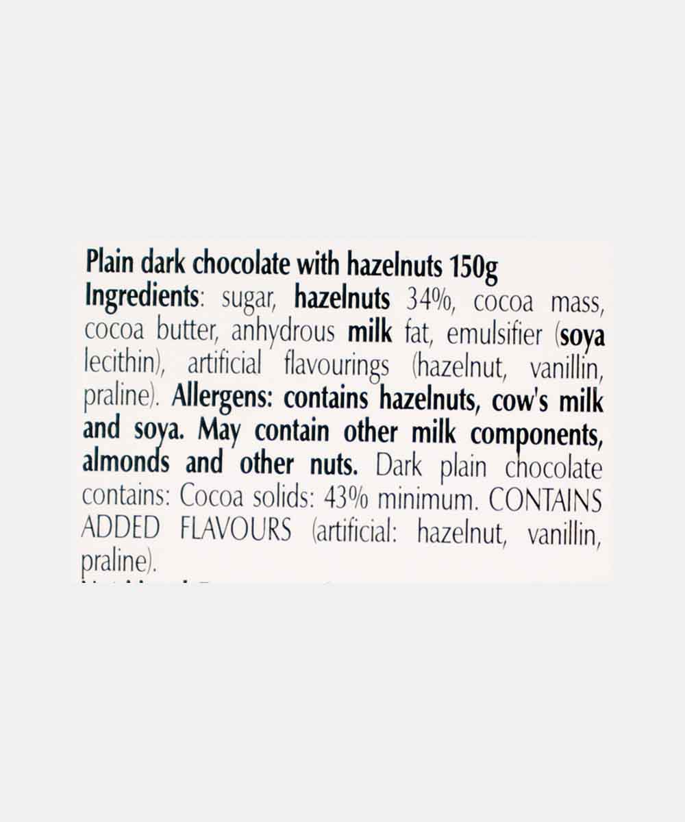 Lindt 34% Hazelnut Dark Chocolate 150 Gm - Image 5