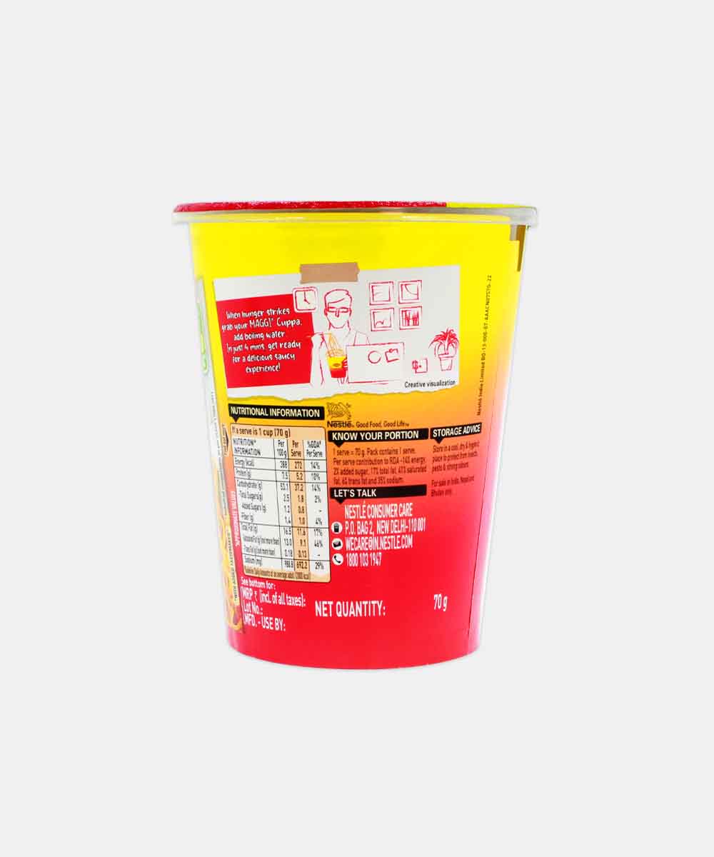 Maggi Chilly Chow Cuppa Noodles 70 Gm - Image 2