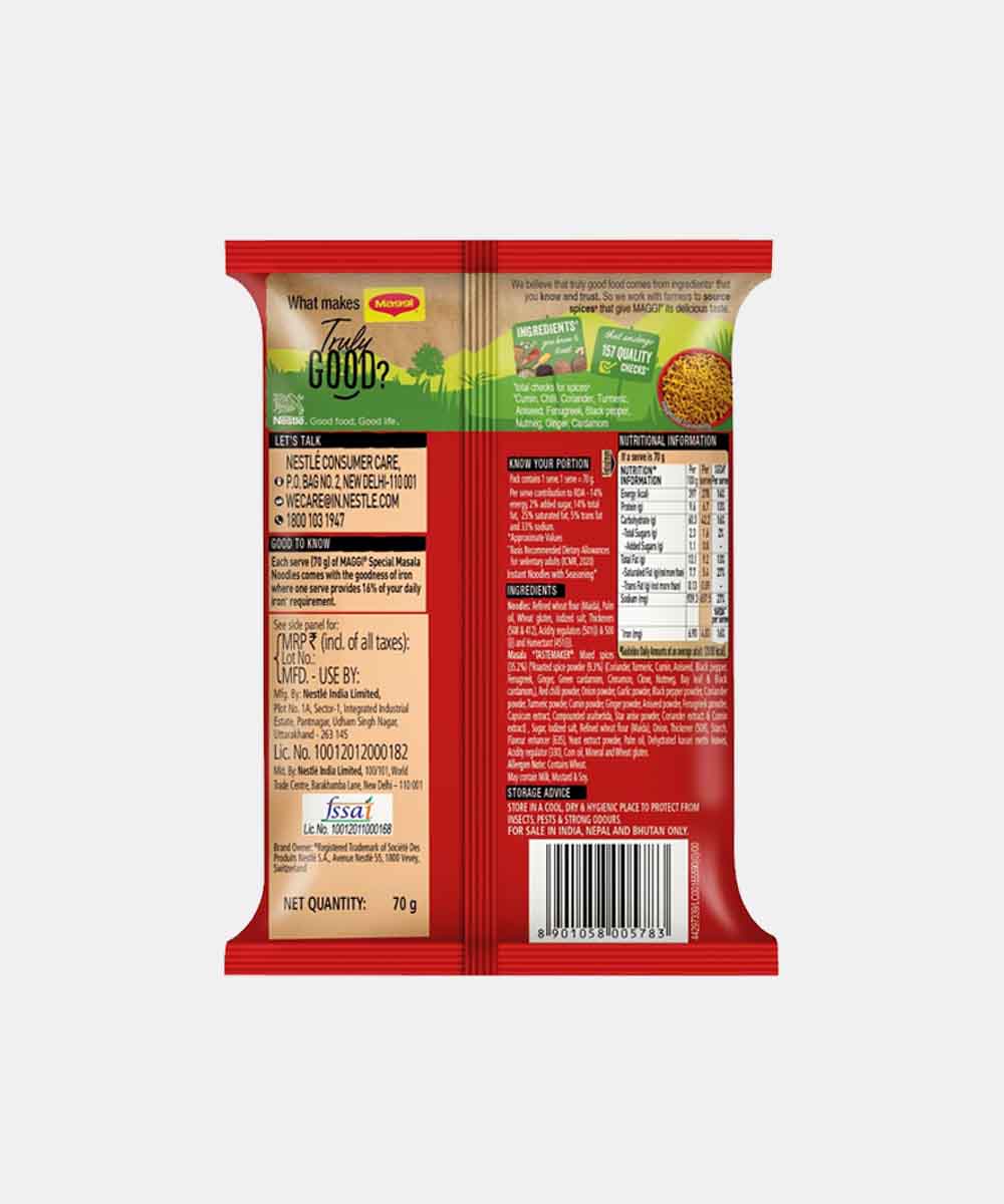 Maggi Special Masala Noodles Spicy Yummy 70 Gm - Image 2