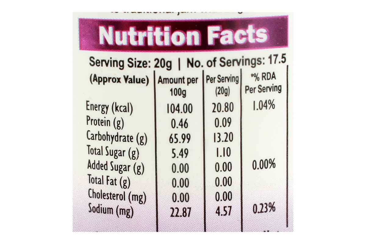 Malas Jamun Jam Zero Sugar Added 350 Gm - Image 3