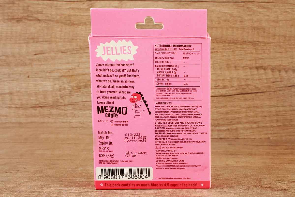 Mezmo Very Strawberry Jellies 48 Gm - Image 2