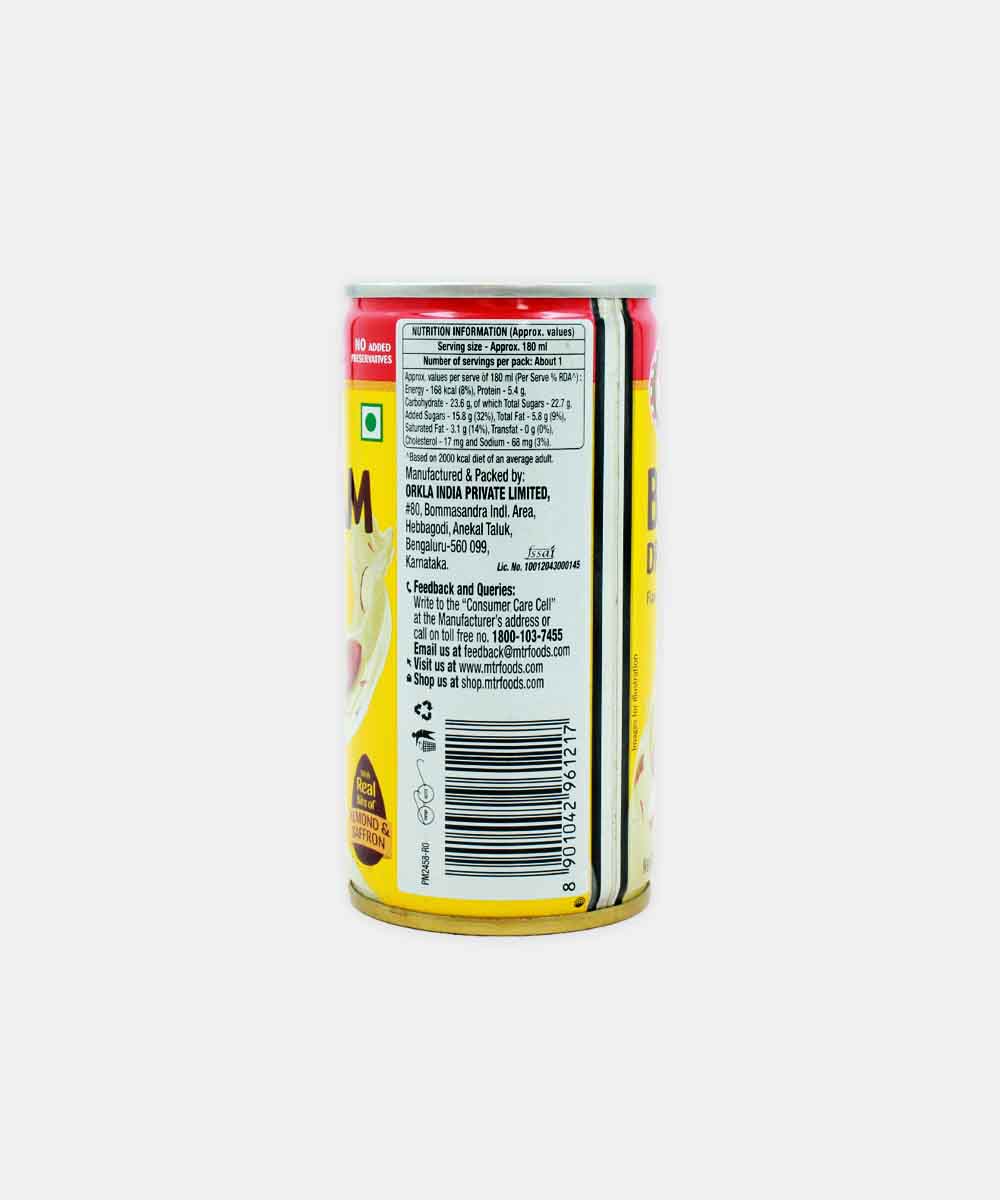 Mtr Badam Drink Tin 180 Ml - Image 2