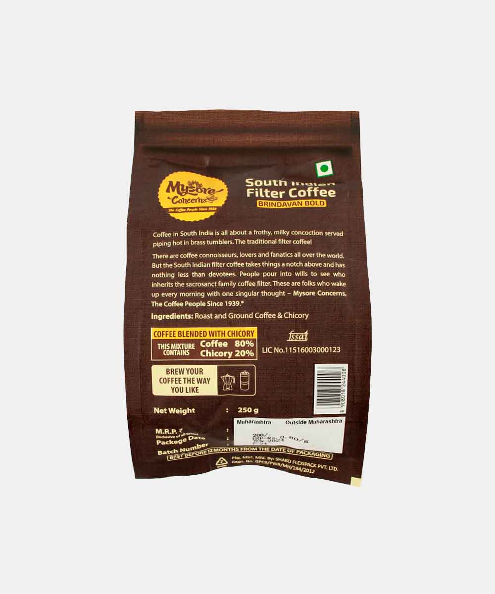 Mysore Concerns South Indian Brindavan Bold Filter Coffee 250 Gm - Image 2