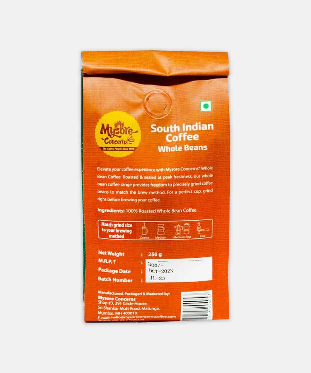 Mysore Concerns South Indian Whole Coffee Beans 250 Gm - Image 2