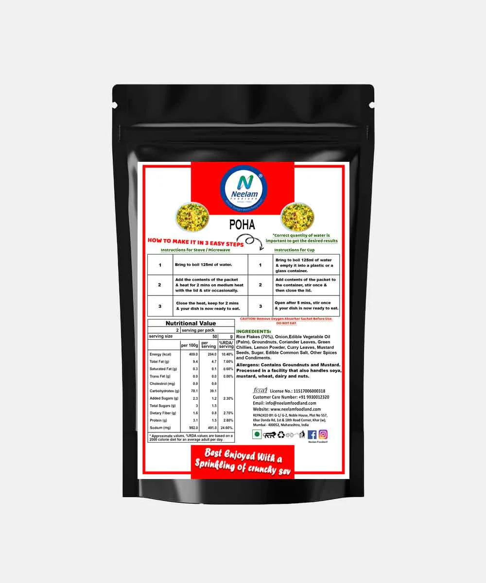Neelam Freeze Dried Poha Mix 100 Gm - Image 2