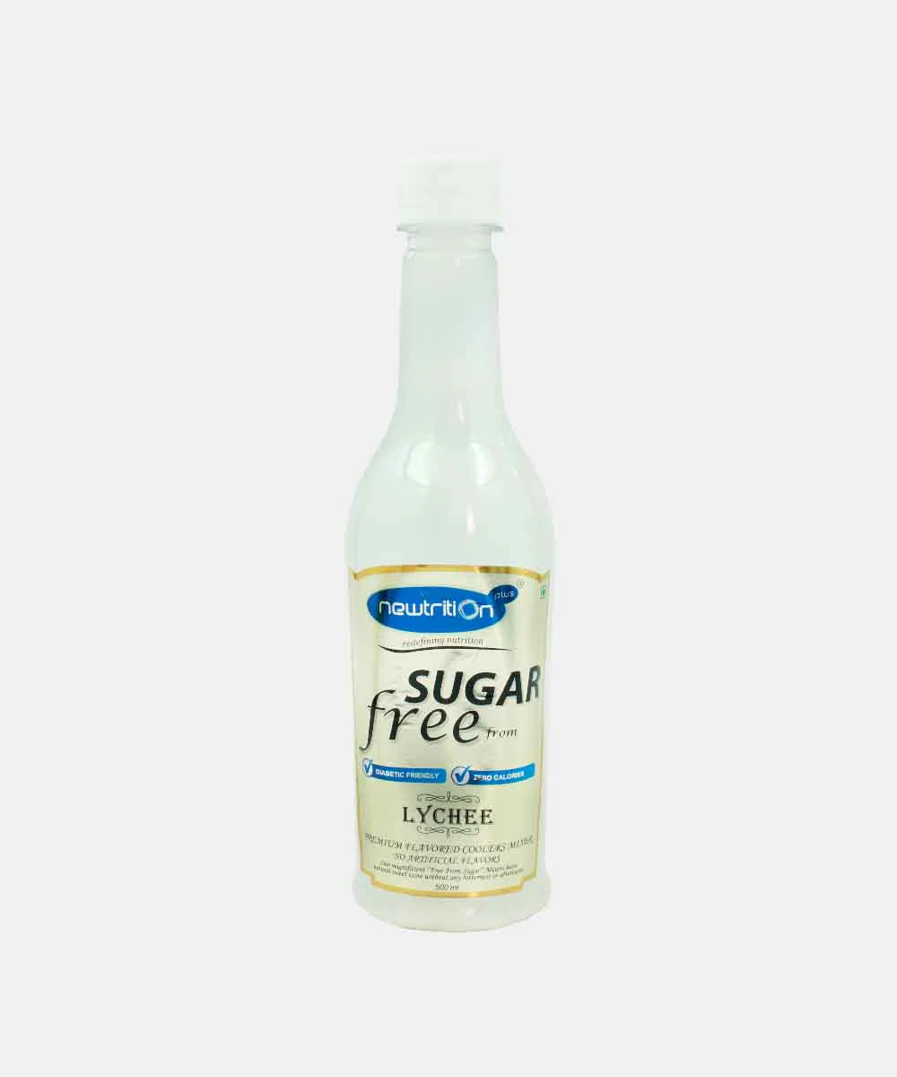 Newtrition Lychee Sugar Free Syrup 500 Ml