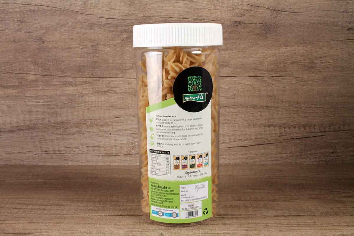 Nutra Hi Gluten Free Greenpea Pasta 200 Gm - Image 2